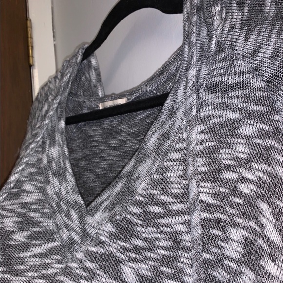 Grey Lightweight Knit Hoodie - Picture 3 of 3